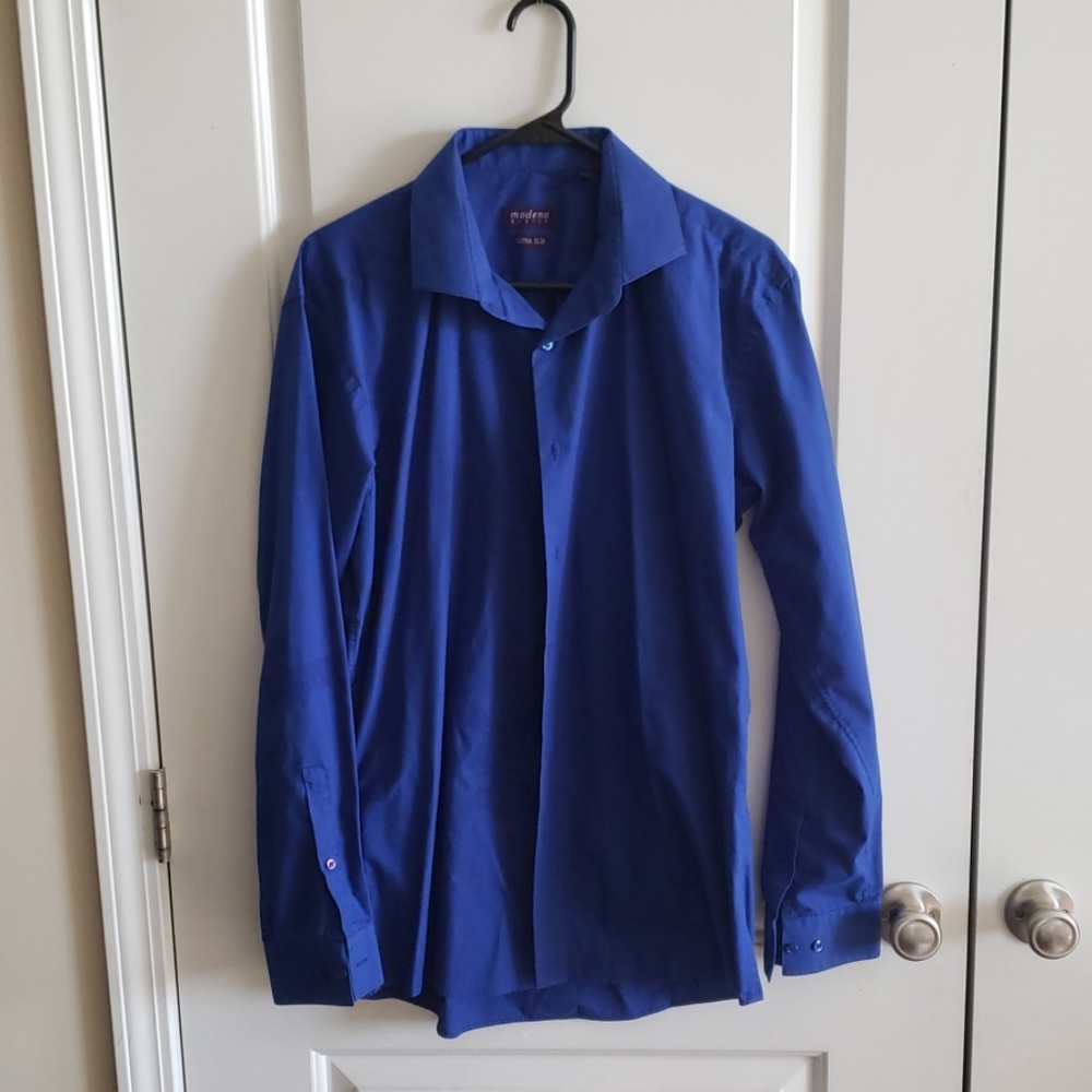 Royal Blue Mens Dress Shirt
